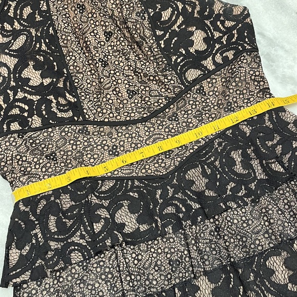 BCBG Maxazria Tan & Black Lace dress - Picture 12 of 12